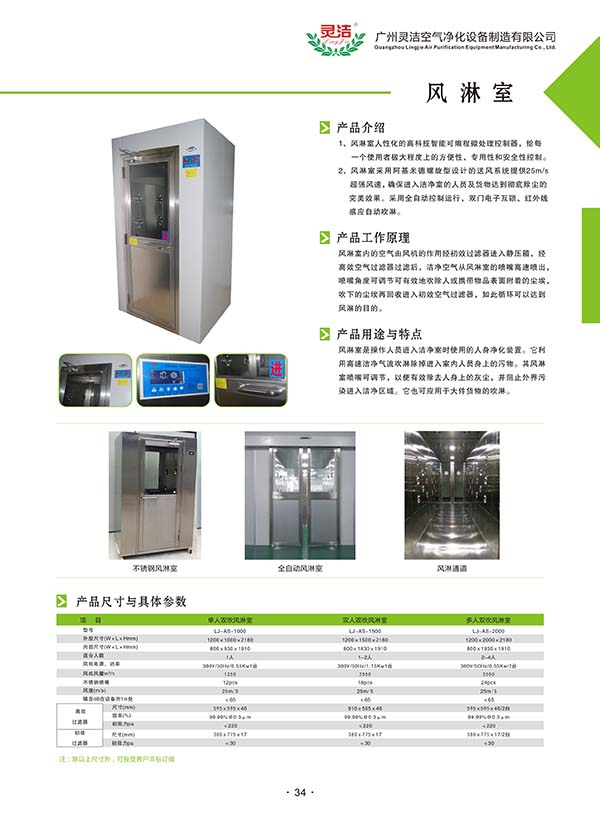風(fēng)淋室工作原理及操作維護(hù)介紹 風(fēng)淋室工作原理及操作維護(hù)介紹